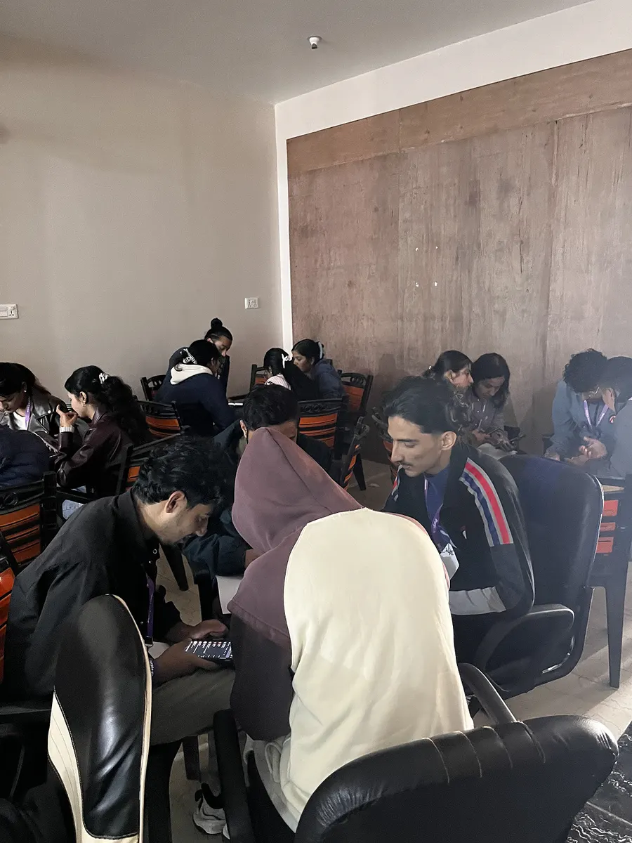 Think Purple Nepal: designers in the audience for a talk at Purple Circle Version 2, Bharatpur